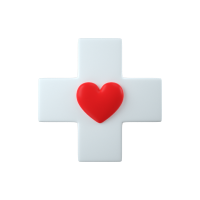 Heart in cross